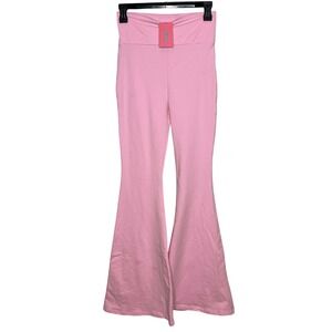 Edikted NEW Naomi Flared Bubble Gum Pink Pants Small